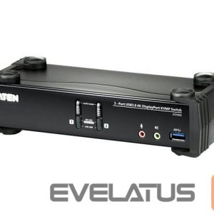 Serveru  - Citi piederumi Aten  CS1922 2-Port USB 3.0 4K DisplayPort KVMP Switch 