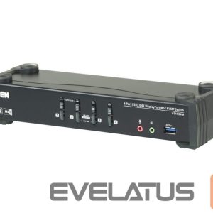Serveru  - Citi piederumi Aten  | 4-Port USB3.0 4K DisplayPort KVMP Switch with Built-in MST Hub | CS1924M 