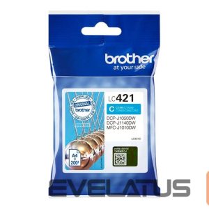 Aksesuāri un izejmateriāli Brother  LC421C Ink Cartridge Cyan | 