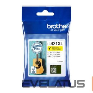 Aksesuāri un izejmateriāli Brother  LC421XLY Ink Cartridge, Yellow | 