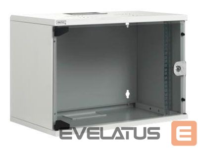 Citas preces Digitus Wall Mounting Cabinet, SOHO, unmounted - 540x400 mm, Full Glass Front Door, Grey |