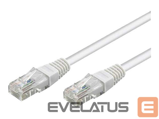 Parveidotājs Goobay Patch Cable | 68637 CAT 6 U/UTP | PVC AWG 24/7 | Cable length: 5 m | White