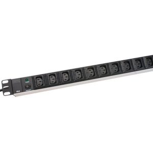Automātslēdzis Digitus  Aluminum outlet strip, IEC C14 plug | DN-95404 | Sockets quantity 10 