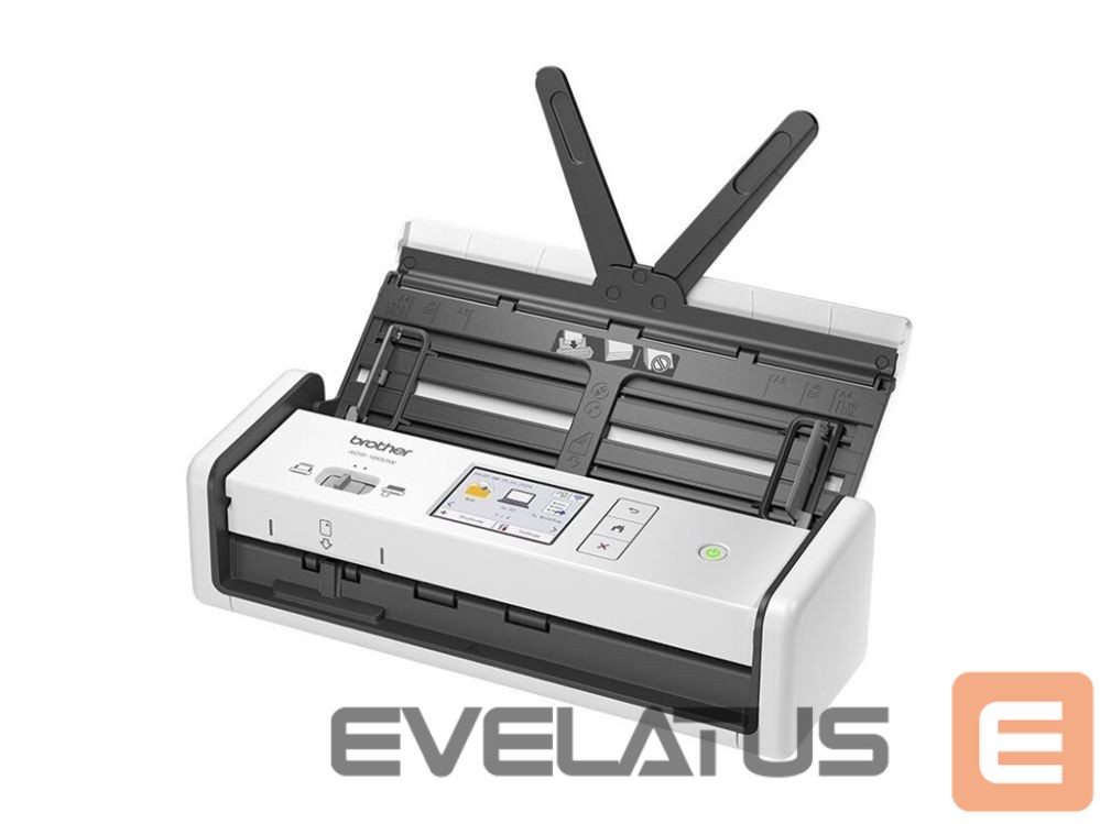 Printers Brother ADS-1800W Compact, Portable Document Scanner, Duplex, Wi-Fi, LCD