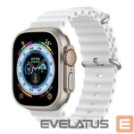 Siksniņa Dux Ducis Apple Silicone Strap for Apple Watch 42/44/45/46/49MM White