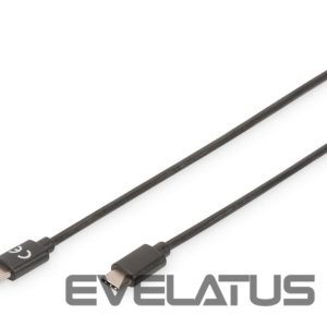 Kabelis Digitus  USB Type-C Connection Cable AK-300138-010-S USB Male 2.0 (Type C), USB Male 2.0 (Type C), Black, 1 m 
