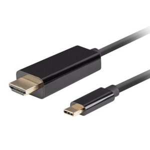 Parveidotājs Lanberg  USB-C to HDMI Cable, 0.5 m 4K/60Hz, Black 