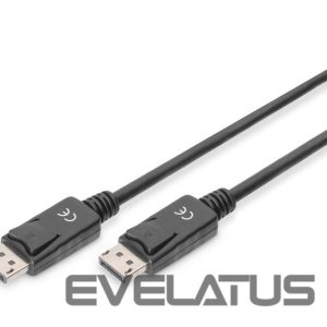 Monitoru piederums Digitus  DisplayPort Connection Cable AK-340100-010-S Black, DP to DP, 1 m 