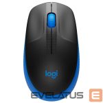 Datora pele Logitech  Full size Mouse M190 	Wireless, Blue, USB 