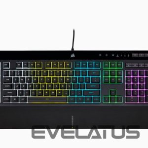 Datora tastatūra Corsair  K55 RGB PRO Gaming keyboard, RGB LED light, US, Wired, Black 