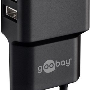 Rūteris Goobay  Dual USB charger 44951  2.4 A,  2 USB 2.0 female (Type A), Black, 12 W 