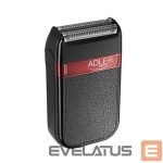 Skuveklis Adler  Shaver AD 2923 Cordless, Charging time 1 h, Operating time 45 min, Wet use, NiMH, Number of shaver heads/blades 1, Black 