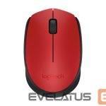 Datora pele Logitech  MOUSE USB OPTICAL WRL M171/RED 910-004641 
