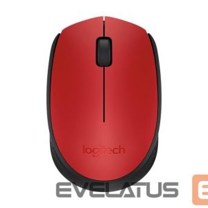 Datora pele Logitech  MOUSE USB OPTICAL WRL M171/RED 910-004641 