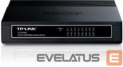 Nevadāms centrmezgls TP-Link NET SWITCH 16PORT 10/100M/TL-SF1016D