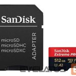 Atmiņas kartes SANDISK BY WESTERN DIGITAL  MEMORY MICRO SDXC 512GB UHS-I/W/A SDSQXCD-512G-GN6MA SANDISK 