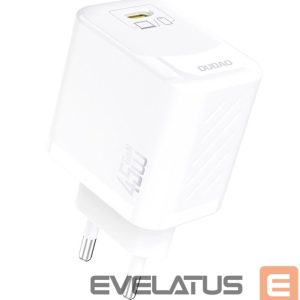 Adapteris Dudao  Dudao A28 45W GaN USB-C Wall Charger - White White