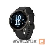 Viedpulksteni Garmin  Venu 4 - 41mm, Slate with Black Silicone Band sports watch 