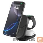 Bezvadu lādētājs Belkin  UltraCharge 25w Qi2 3in1 Magnetic Charger Black