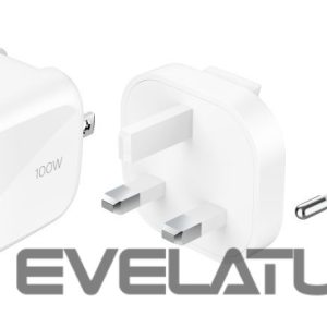 Adapteris Belkin  BOOSTCHARGE 100w 2C1A Wall Charger with interchangable plug tips UK, EU, US White