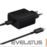 Adapteris Samsung  EP-TA845EBE + EP-DW767JBE Samsung 45W Travel Charger + USB-C/USB-C Data Cable Black (OOB Bulk) Black