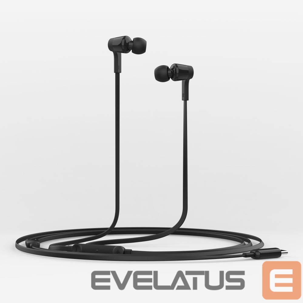 Kabelis Belkin SOUNDFORM - Headphones with USB-C Connector Black