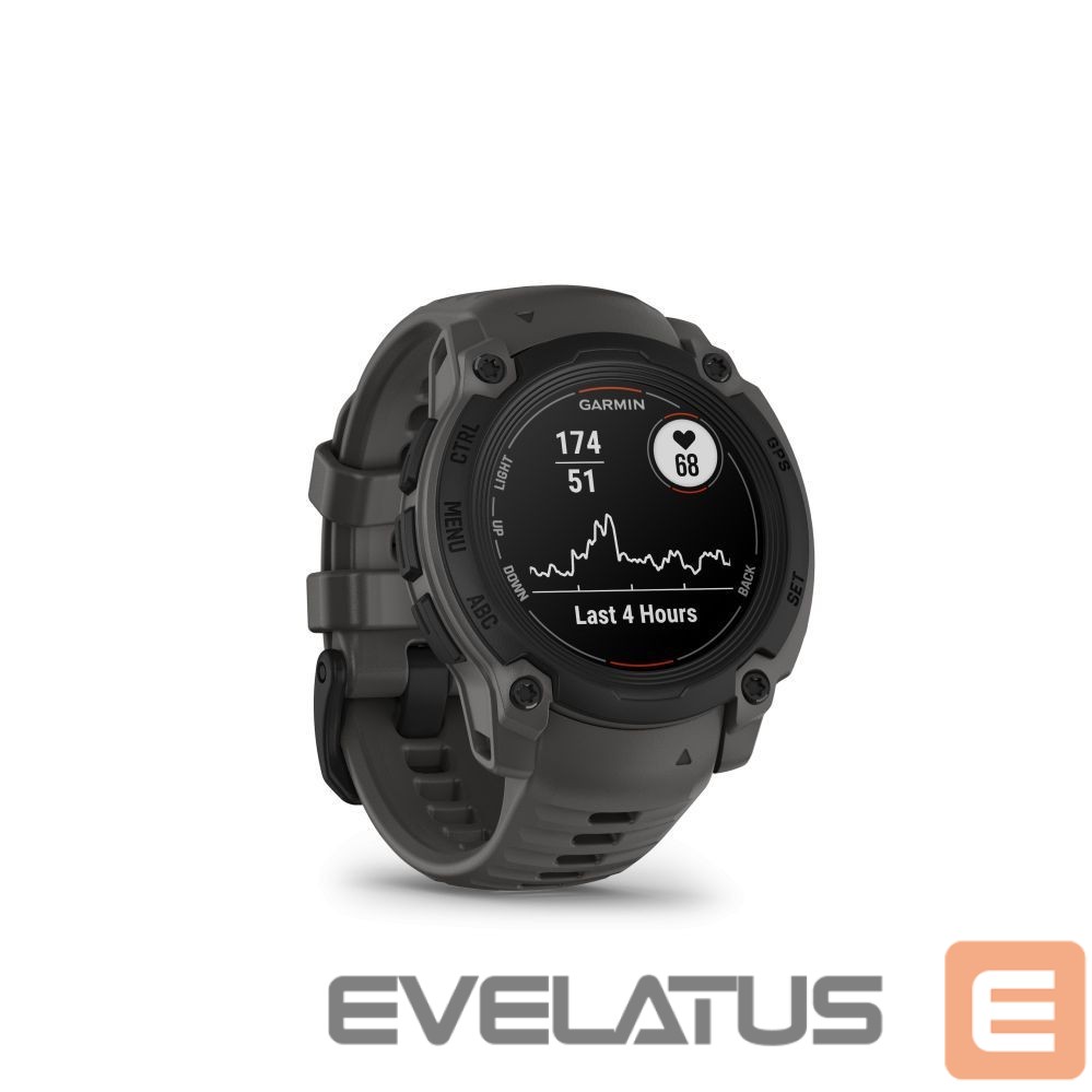 Viedpulksteni Garmin Instinct E – 40 mm Black with Charcoal Band