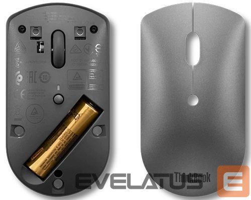 Datora pele Lenovo ThinkBook Bluetooth Silent Mouse Iron Grey, Bluetooth 5.0