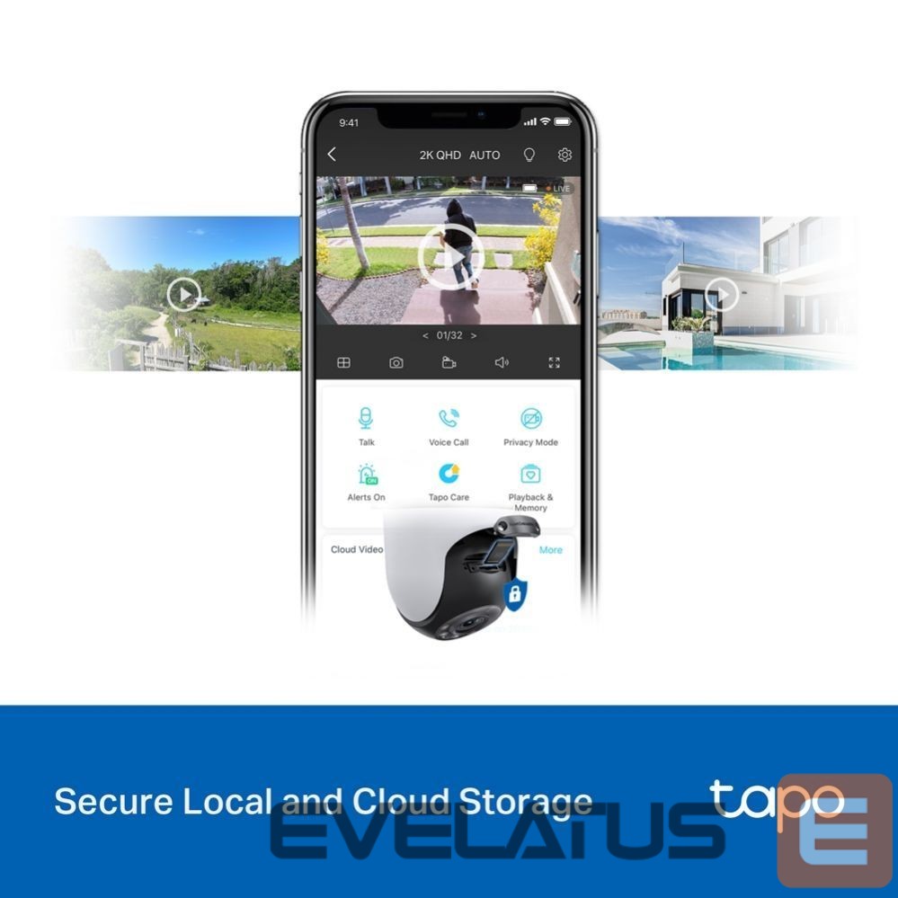 Digitālā spoguļkamera TP-Link WRL CAMERA 1080P PAN/TILT/TAPO C520WS