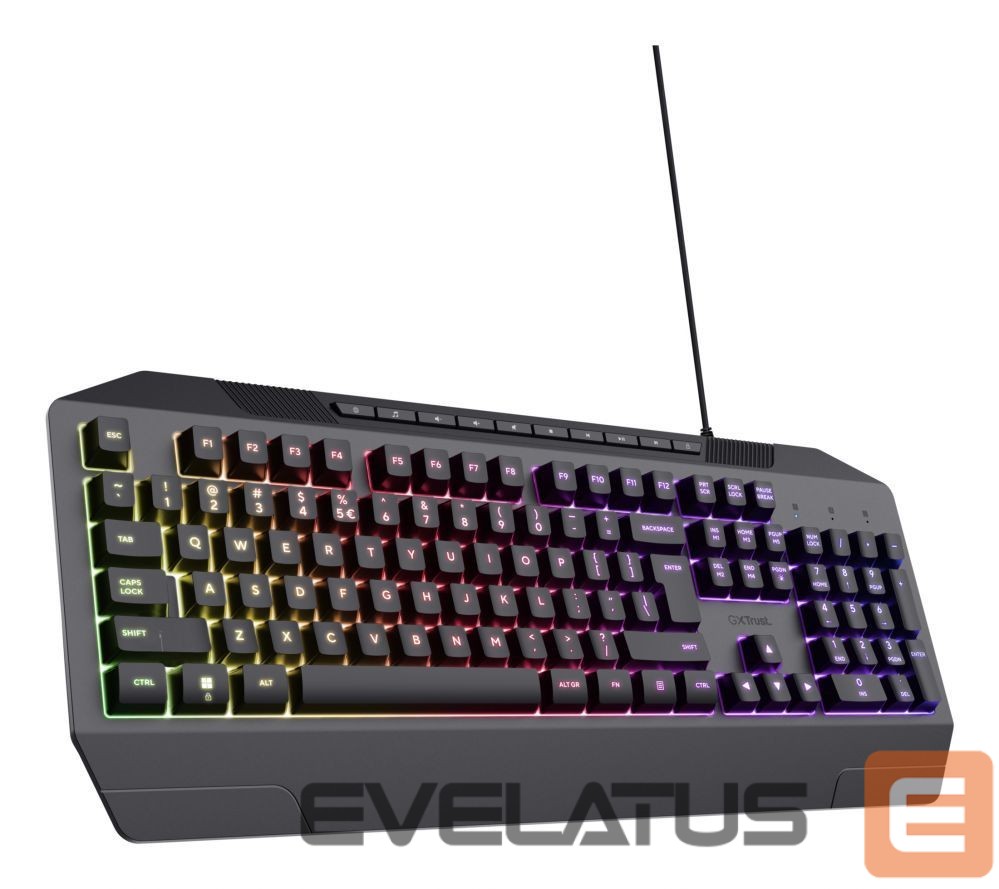 Datora tastatūra Trust KEYBOARD USB GXT 836 EVOCX/ENG 24722