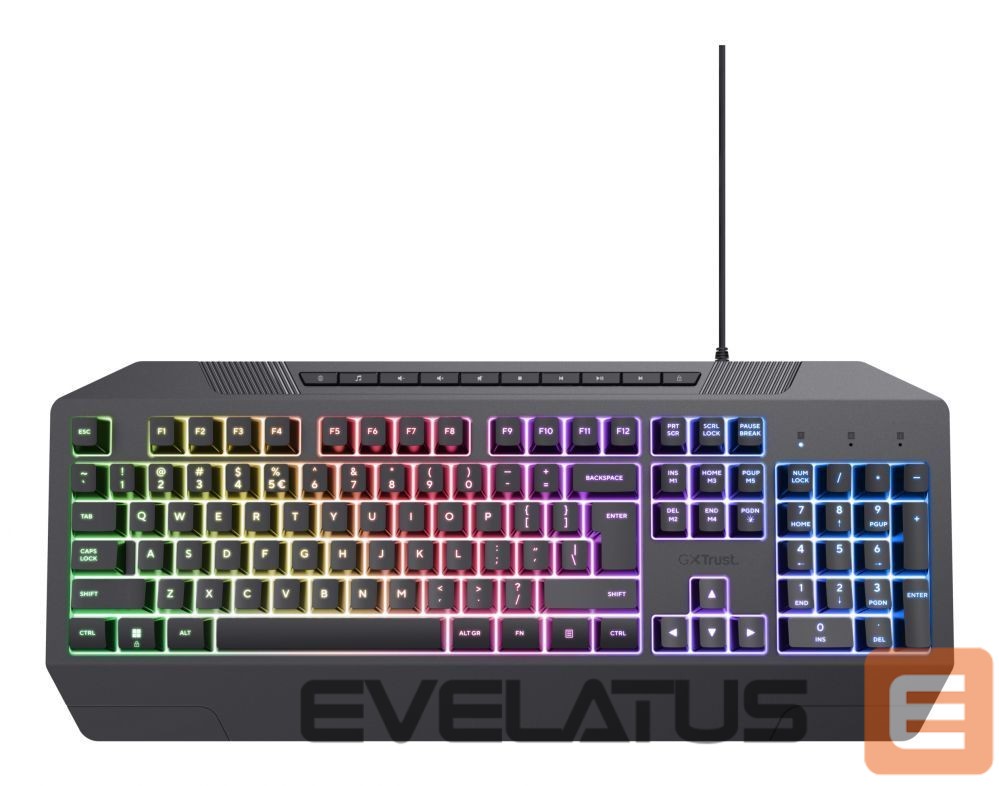 Datora tastatūra Trust KEYBOARD USB GXT 836 EVOCX/ENG 24722