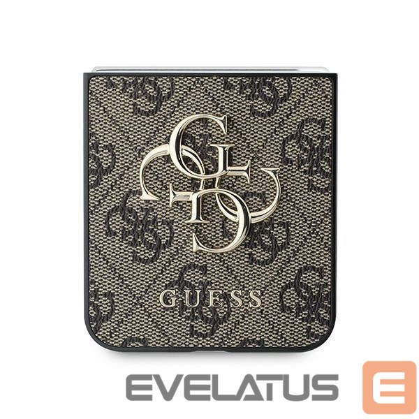 Aizmugurējais vāciņš Guess Guess Leather 4G Metal Logo Case for Samsung Galaxy Z Flip 6 - Brown
