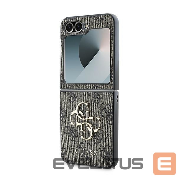 Aizmugurējais vāciņš Guess Guess Leather 4G Metal Logo Case for Samsung Galaxy Z Flip 6 - Brown