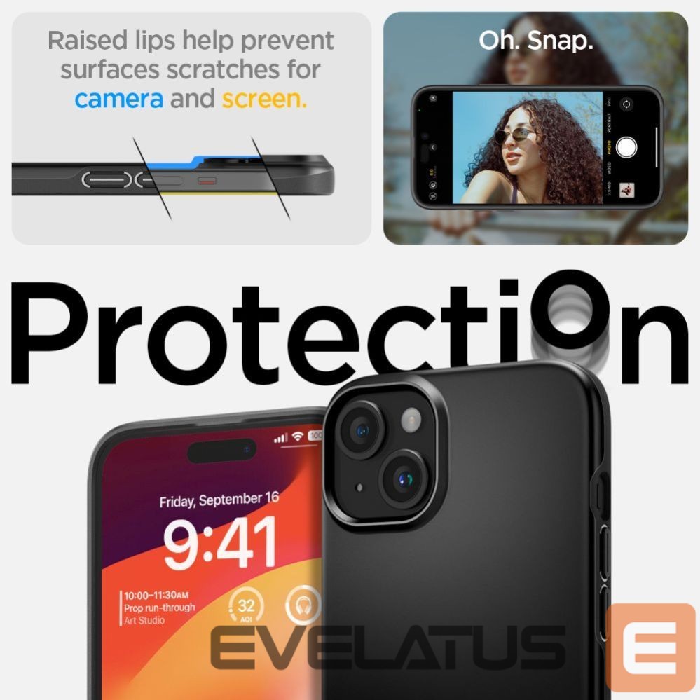 Citas preces Spigen Black