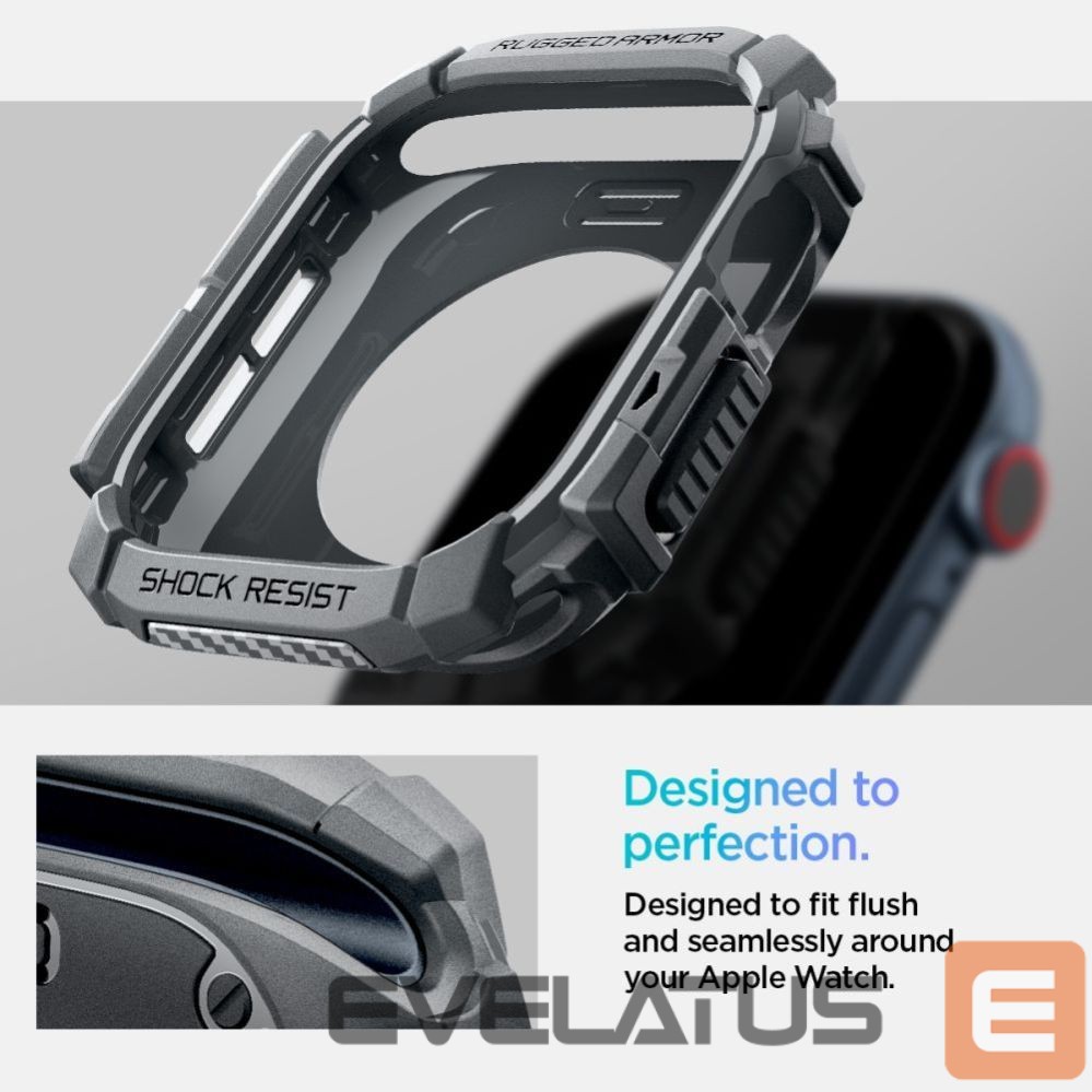 Citas preces Spigen Spigen Rugged Armor Case for Apple Watch 10 46mm - Gray