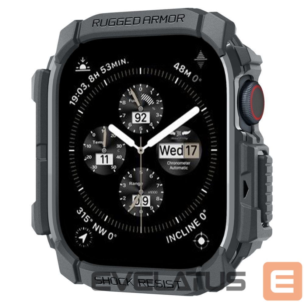 Citas preces Spigen Spigen Rugged Armor Case for Apple Watch 10 46mm - Gray