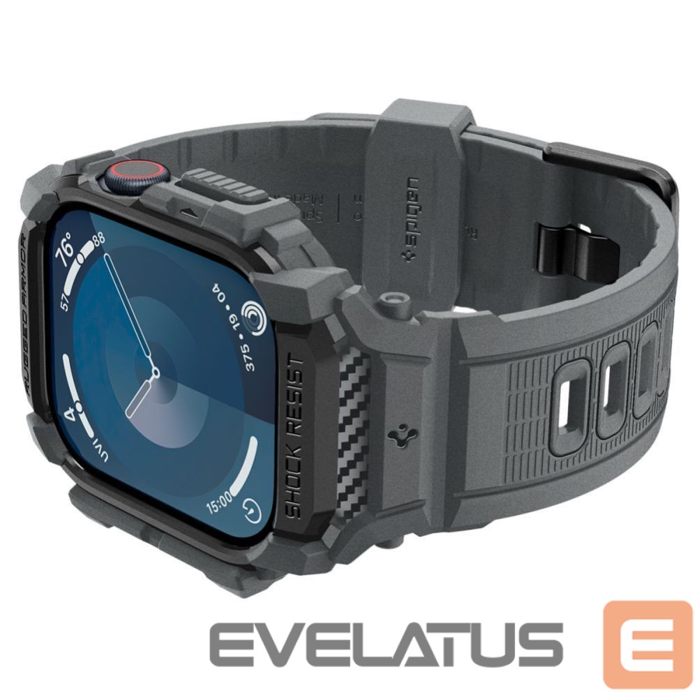 Citas preces Spigen Spigen Rugged Armor Case for Apple Watch 10 46mm - Gray