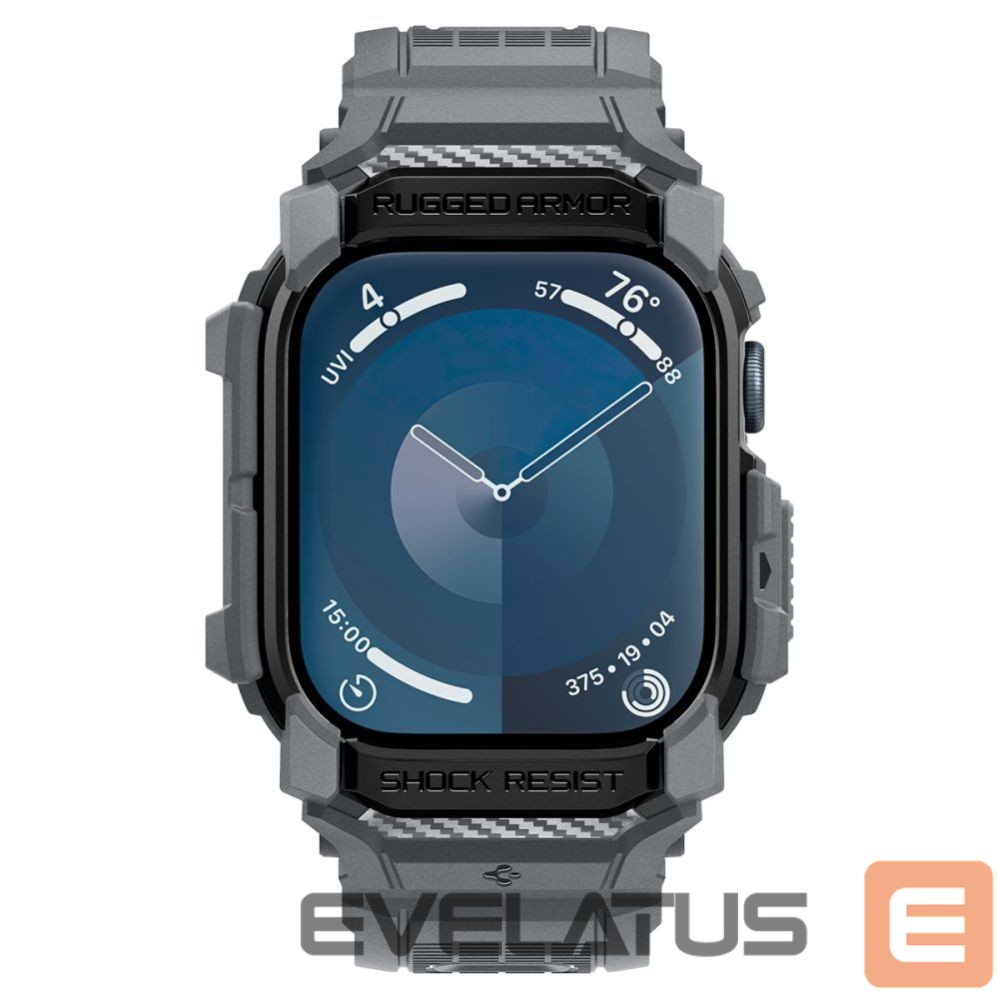 Citas preces Spigen Spigen Rugged Armor Case for Apple Watch 10 46mm - Gray