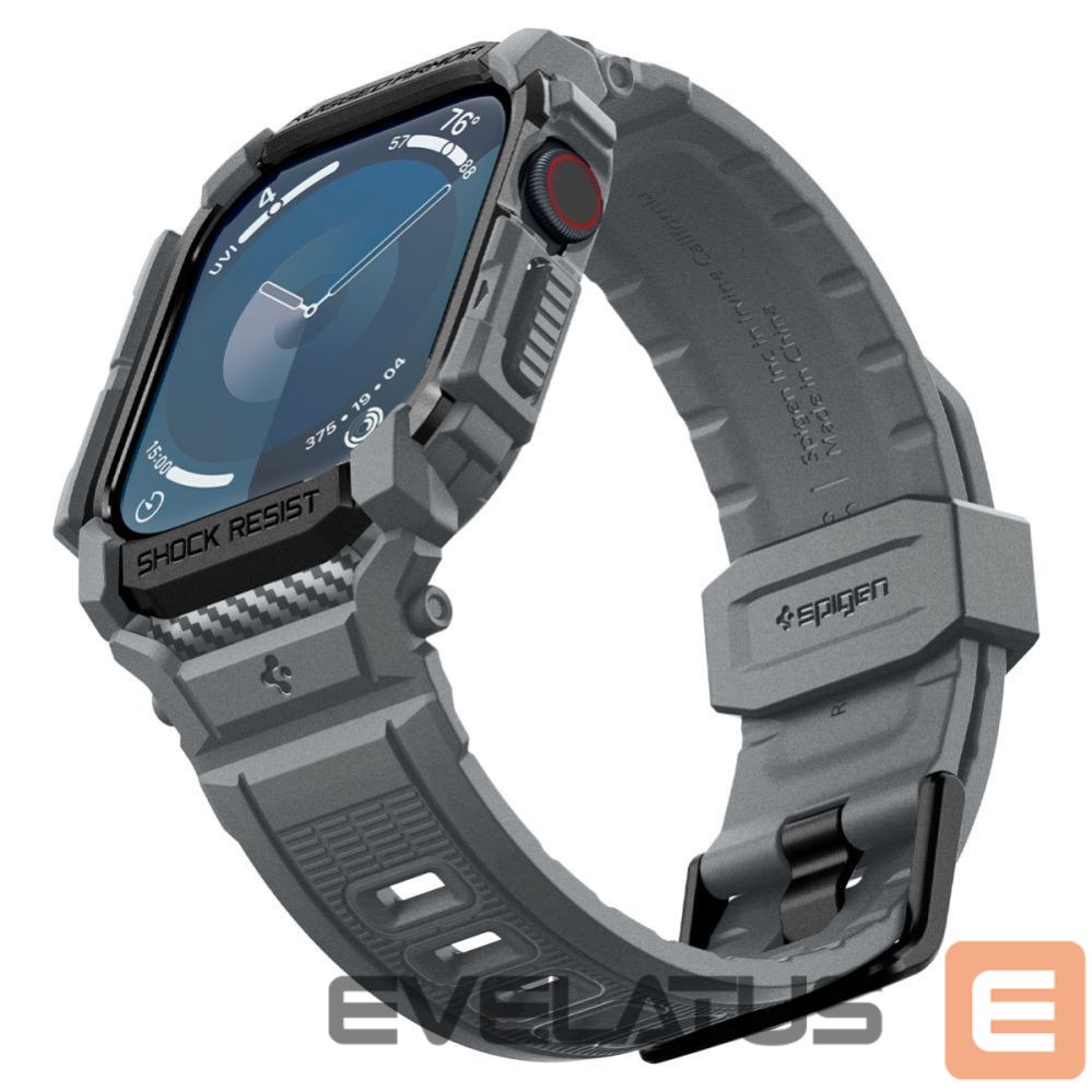 Citas preces Spigen Spigen Rugged Armor Case for Apple Watch 10 46mm - Gray