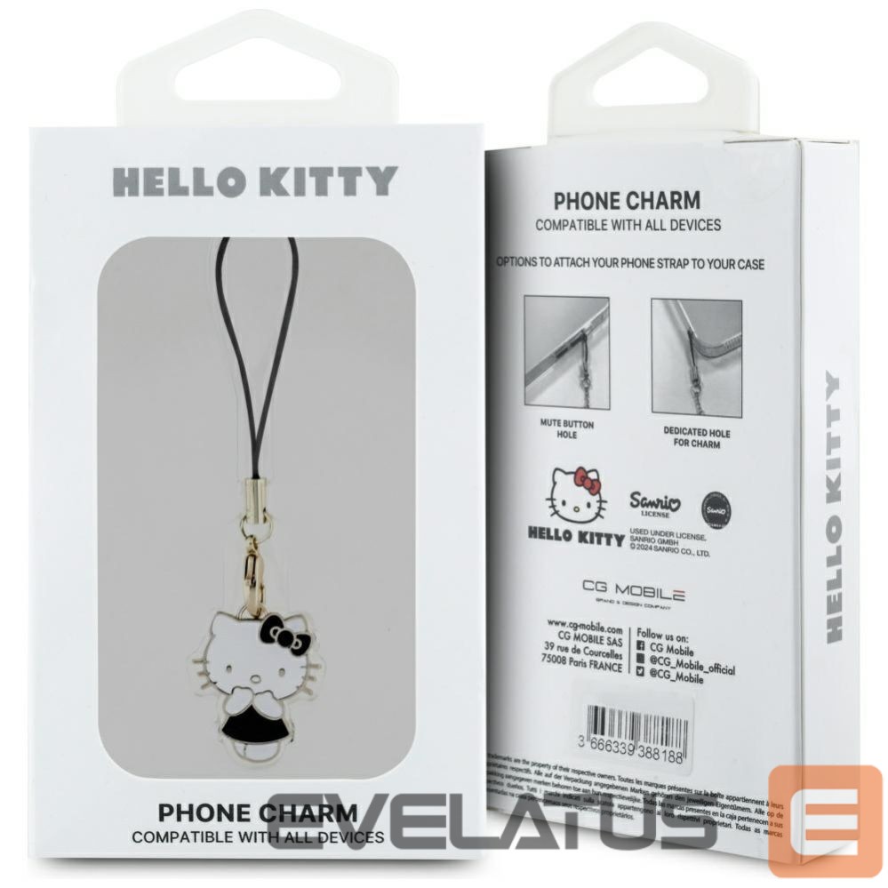 Citas preces Hello Kitty Hello Kitty Charm Kitty Cute Pendant - Black