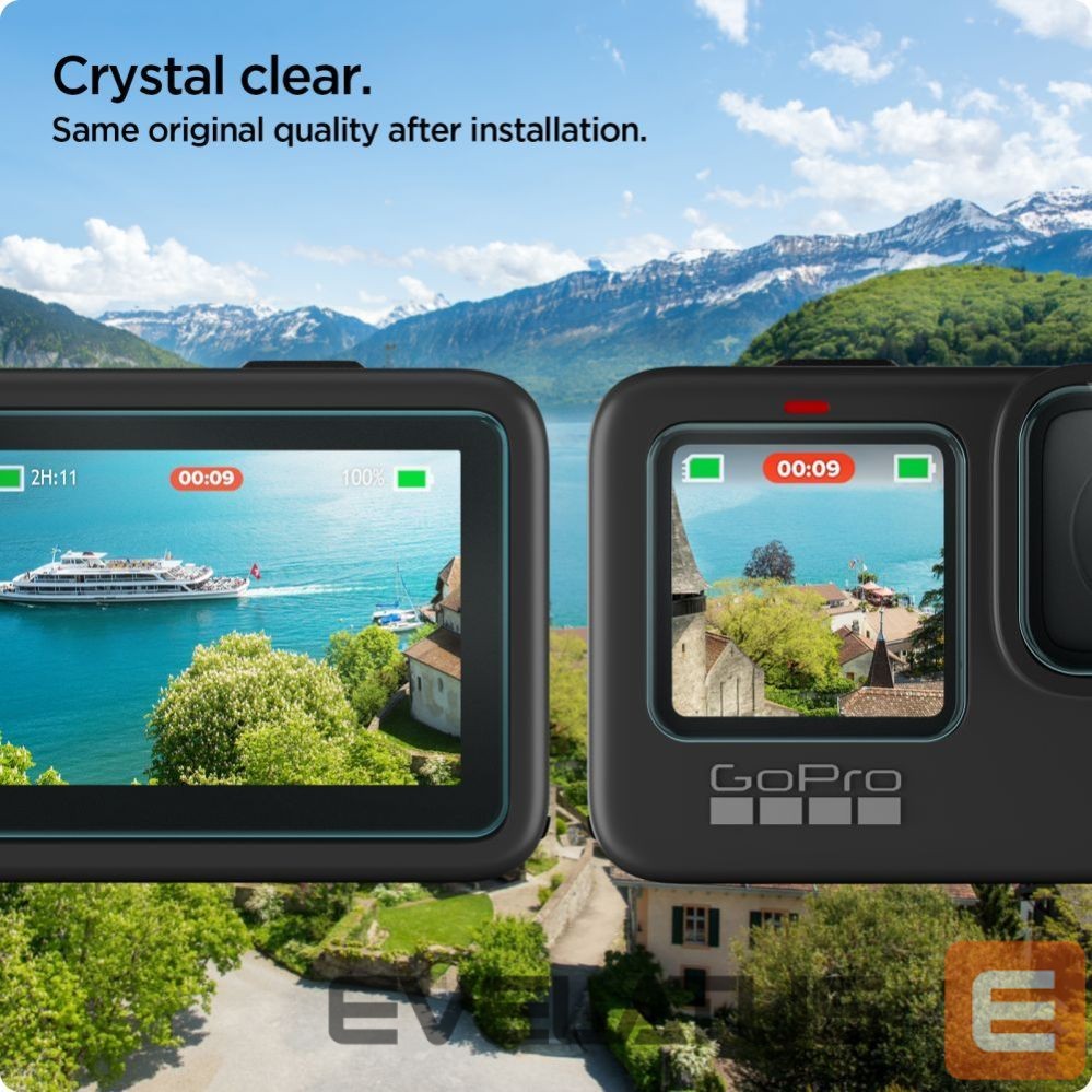 Citas preces Spigen Spigen Glass.tR Slim Tempered Glass + Film 2-Set for GoPro Hero 9 / 10 / 11 / 12 - Transparent
