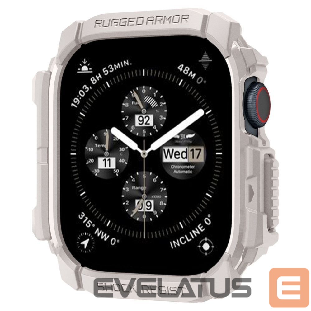 Citas preces Spigen Spigen Rugged Armor Strap for Apple Watch 10 46mm - Beige