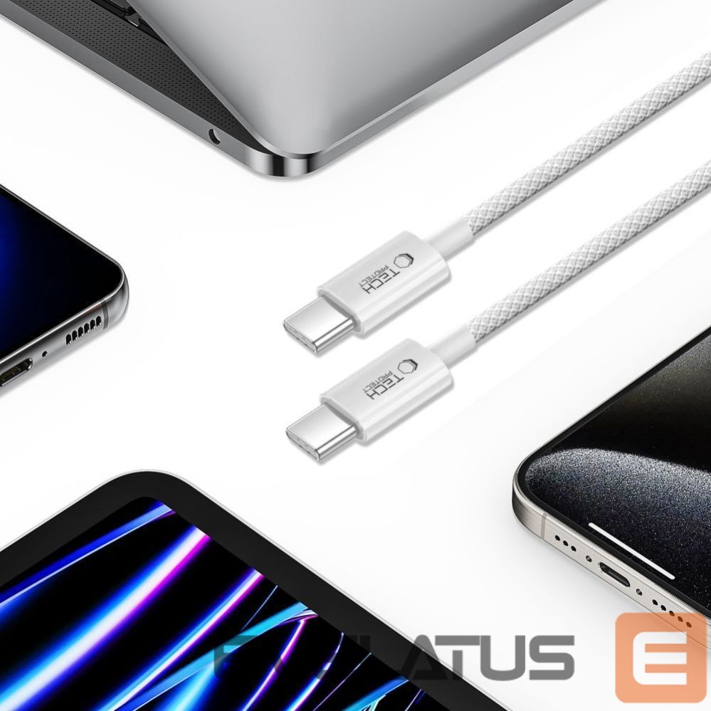 Citas preces Tech-Protect Cable Tech-Protect Ultraboost Lite USB-C PD60W/3A 200 cm - gray