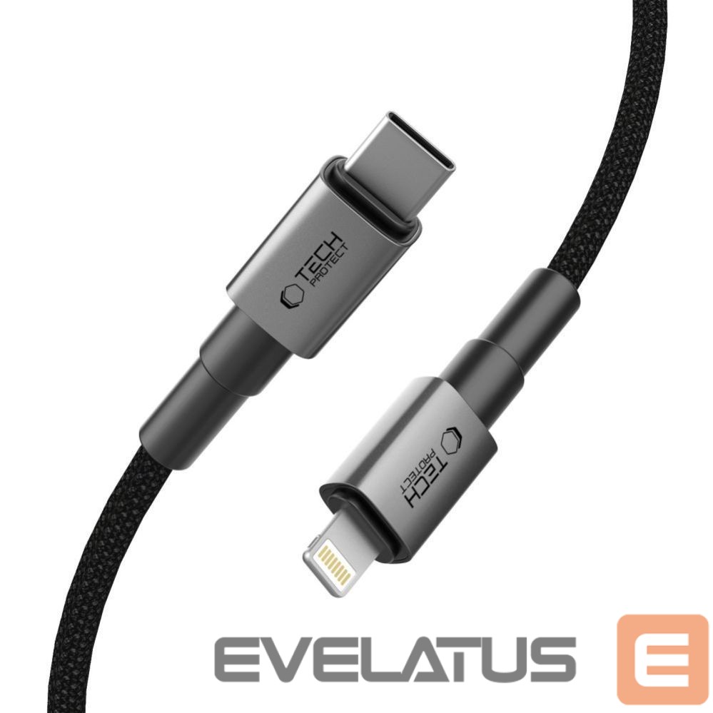 Citas preces Tech-Protect Tech-Protect UltraBoost DNA USB-C / Lightning PD27W/3A cable 100 cm - gray