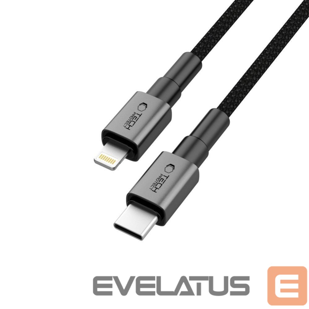 Citas preces Tech-Protect Tech-Protect UltraBoost DNA USB-C / Lightning PD27W/3A cable 100 cm - gray