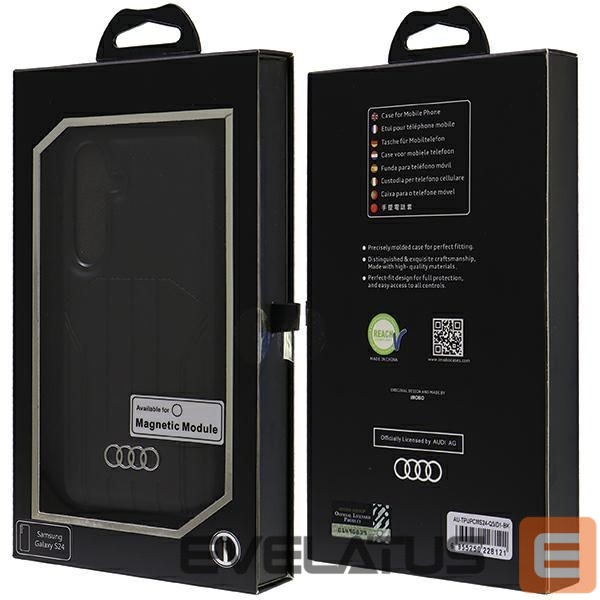 Citas preces Audi Audi Synthetic Leather MagSafe S24 S921 black/black hardcase AU-TPUPCMS24-Q5/D1-BK