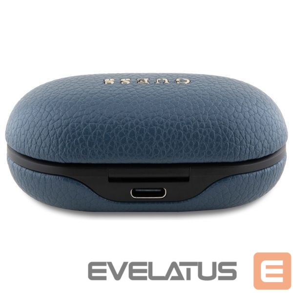 Citas preces Guess Guess Bluetooth headphones GUTWSPGTSPSB TWS + docking station blue/blue Grained Classic Logo