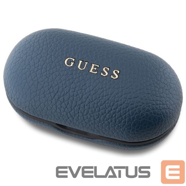 Citas preces Guess Guess Bluetooth headphones GUTWSPGTSPSB TWS + docking station blue/blue Grained Classic Logo