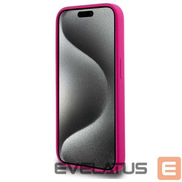 Citas preces Karl Lagerfeld Karl Lagerfeld KLHMP15LSKHPPPLF iPhone 15 Pro 6.1" fuchsia/fuschia hardcase Silicone Karl Head Print MagSafe