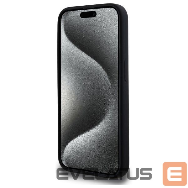 Citas preces Karl Lagerfeld Karl Lagerfeld KLHMP15LSKHPPLK iPhone 15 Pro 6.1" black/black hardcase Silicone Karl Head Print MagSafe